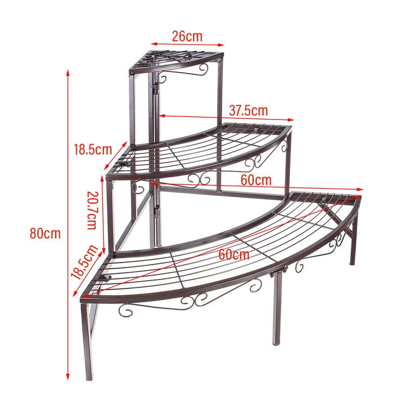 Plant Stand: Solid Iron Frame Plant Stand