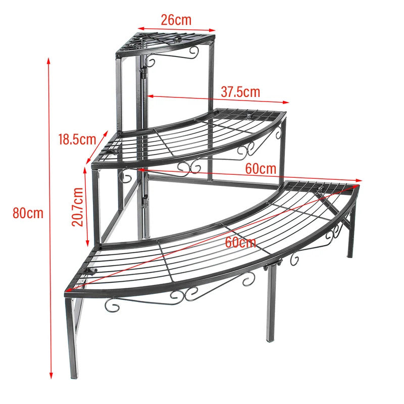 Plant Stand: Solid Iron Frame Plant Stand