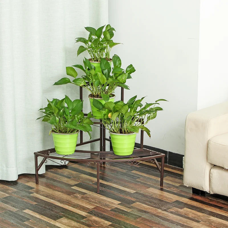 Plant Stand: Solid Iron Frame Plant Stand