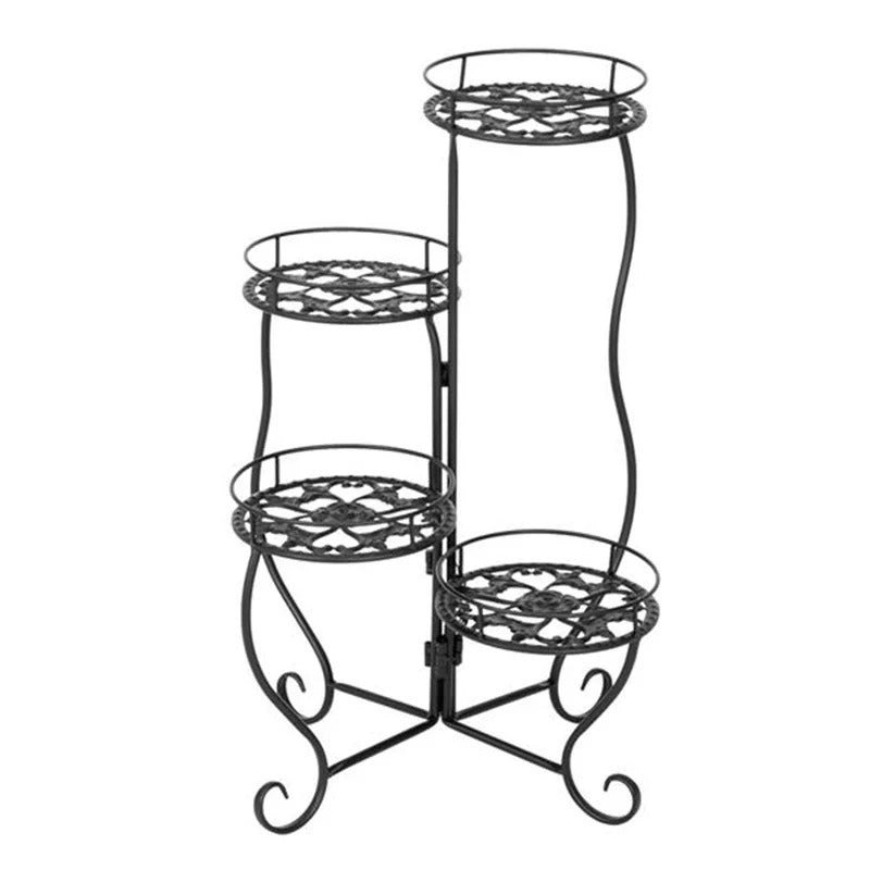 Plant Stand: Vintage Round Multi-Tiered Plant Stand