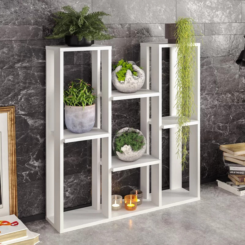 Plant Stand: Wooden Rectangular Multi-Tiered Plant Stand