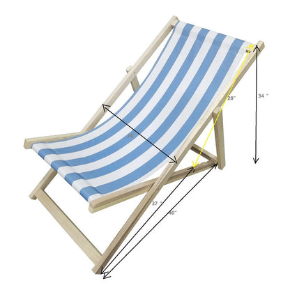 Portable Chair: Beach Chair Adjustable Strong Portable Chair