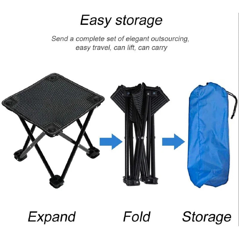 Portable Chair: Mini Camping Stool Portable Folding Stool Portable Chair
