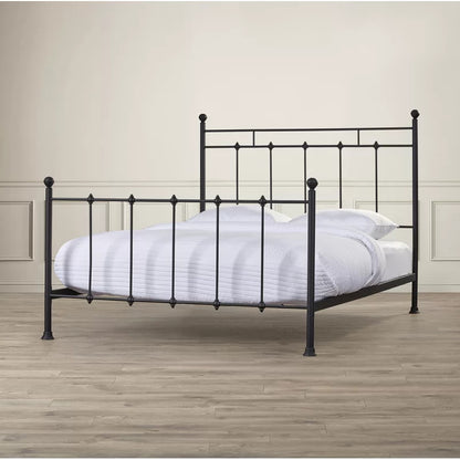 Poster Bed: Black Steel Poster Bed
