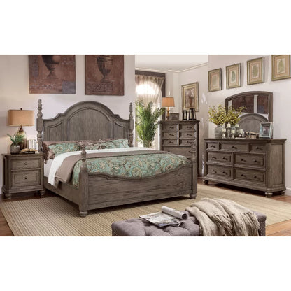Poster Bed: Rustic Style Poster Bed