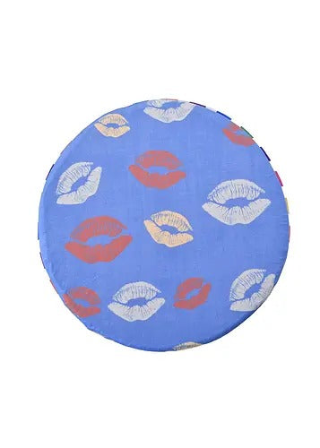 Pouffe: Lips Pouffe With Digital Print