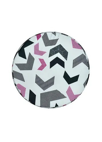 Pouffe: Printed Pouffe Blue With Digital Print