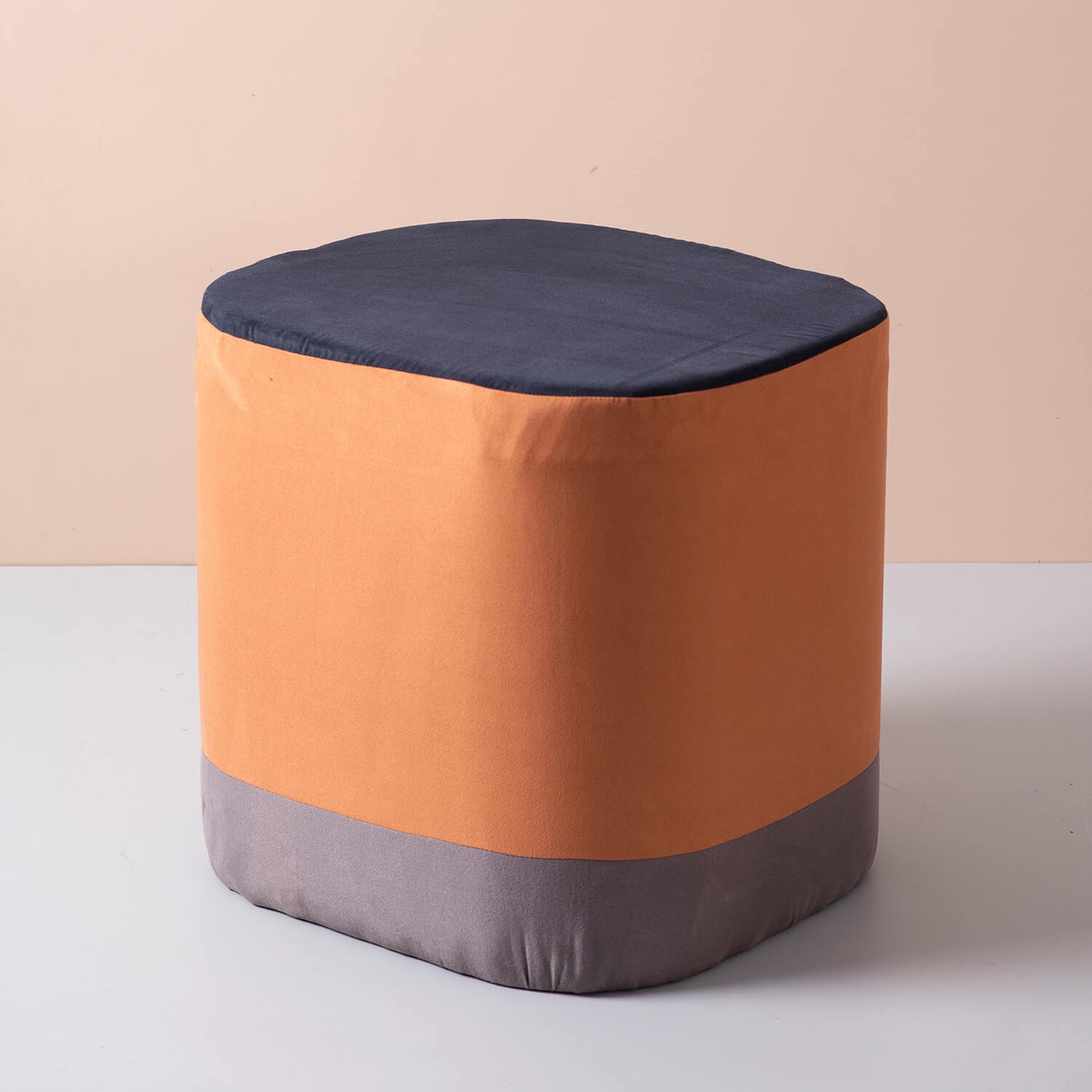 Poufs: Tan Square Pouf