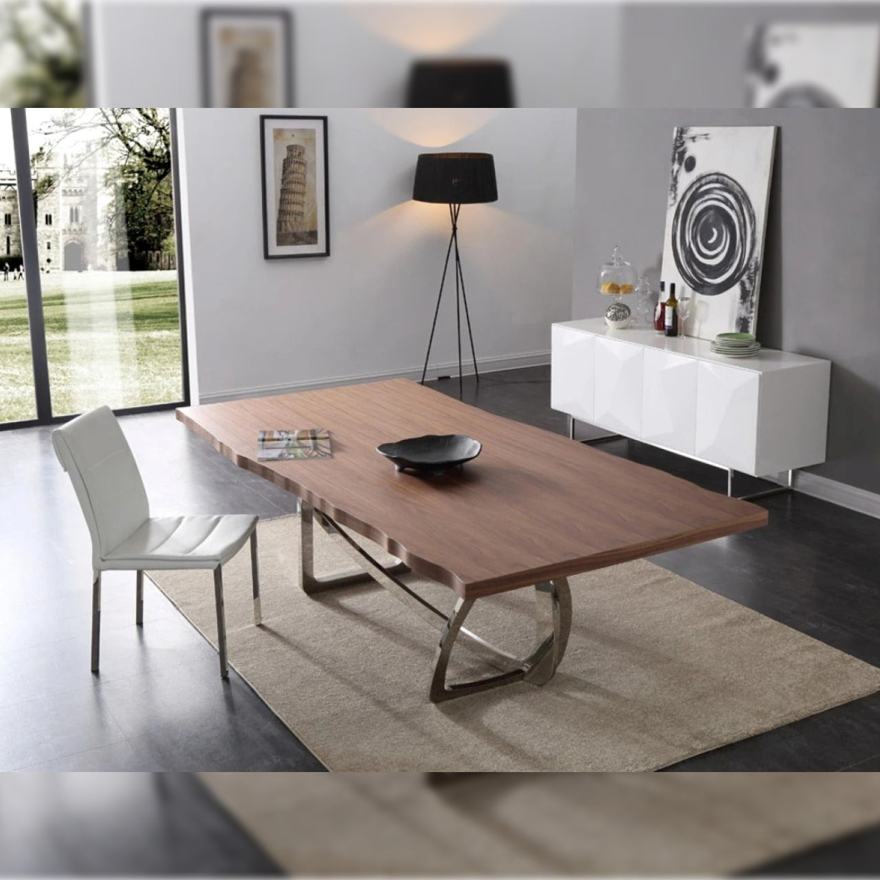 Premium Dining Table Jany Strainless Steel Dining Table