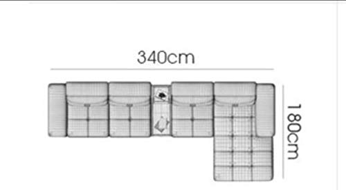 L Shape Sofa Set:-Sectional Leatherette Fabric Sofa Set 