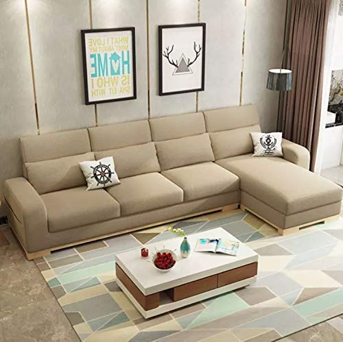 L Shape Sofa Set:- Roland Hardwood Sectional Leatherette Sofa Set (Grey)