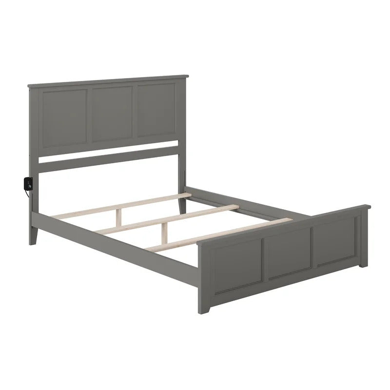 Queen Size Bed :Extra-Long Twin Solid Wood Standard Bed