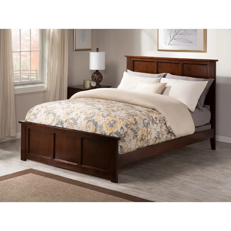 Queen Size Bed :Extra-Long Twin Solid Wood Standard Bed