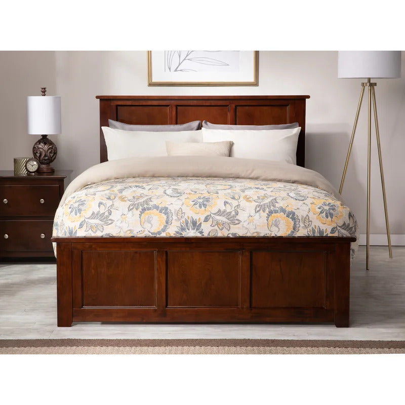 Queen Size Bed :Extra-Long Twin Solid Wood Standard Bed