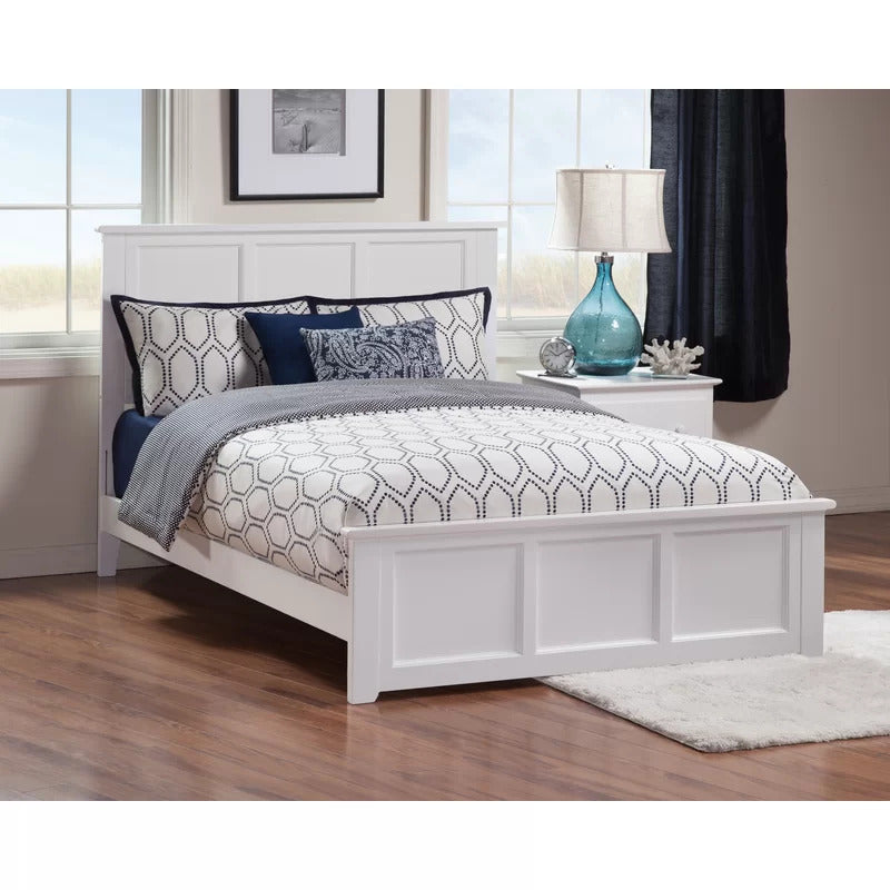 Queen Size Bed :Extra-Long Twin Solid Wood Standard Bed