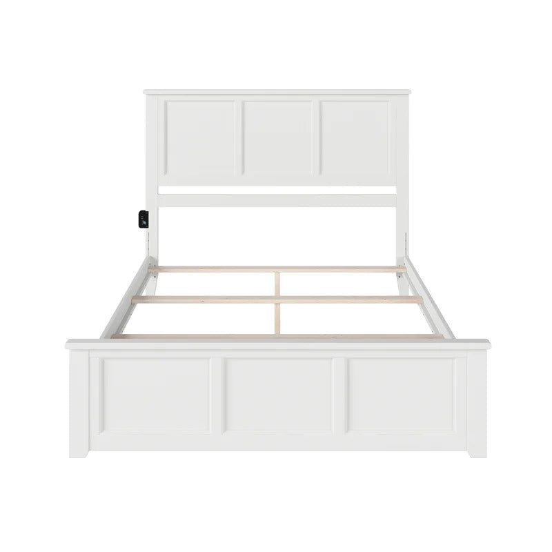 Queen Size Bed :Extra-Long Twin Solid Wood Standard Bed