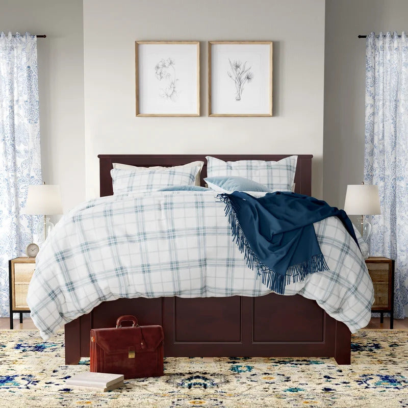 Queen Size Bed :Extra-Long Twin Solid Wood Standard Bed