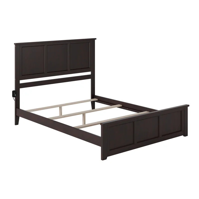 Queen Size Bed :Extra-Long Twin Solid Wood Standard Bed