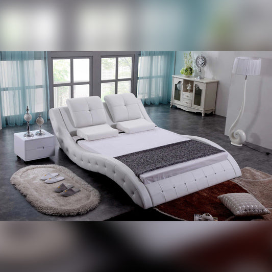 Queen Size Bed Leatherette Queen Size Platform Bed