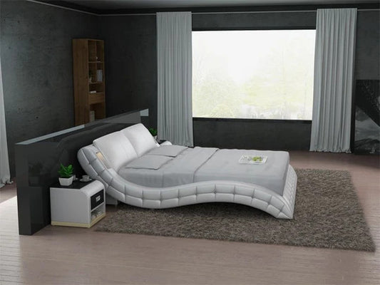Queen Size : Leatherette Bed
