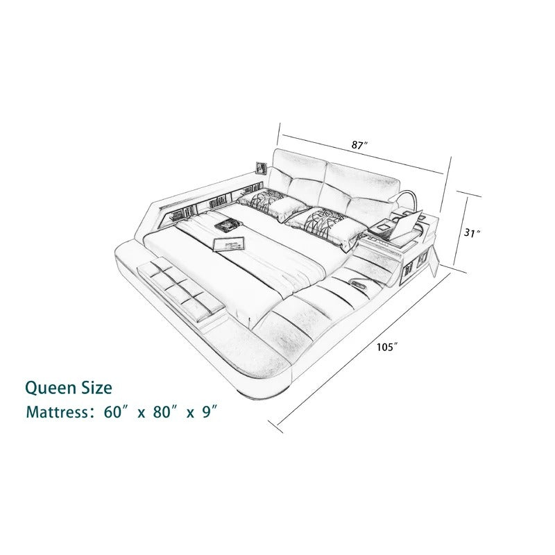 Queen Size Multi-functional Queen Size Smart Bed