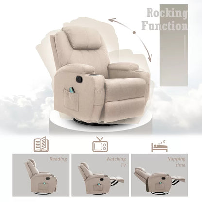 Recliners: Reclining Heated Massage Chairs