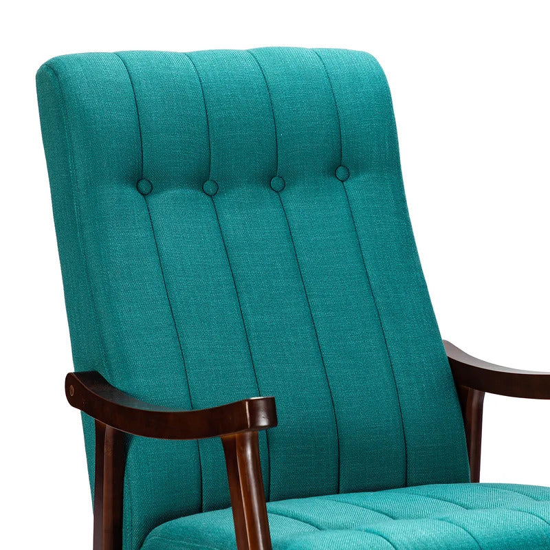 Rocking Chair: Button Tufted Back Rocking Chair