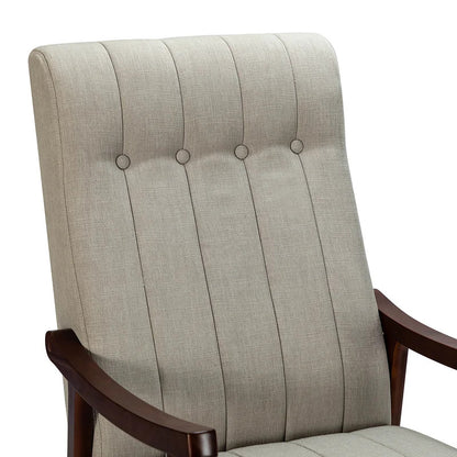 Rocking Chair: Button Tufted Back Rocking Chair