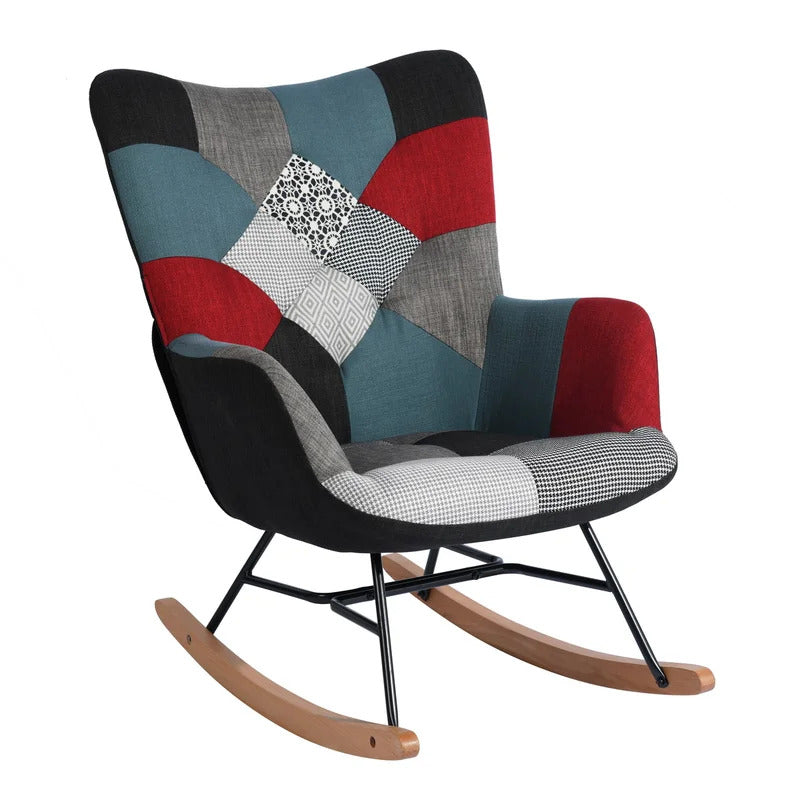 Rocking Chair: Designer Fabric Rocking Chair