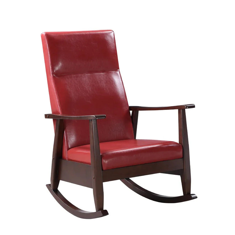 Rocking Chair: Leatherette Upholstered Rocking Chair