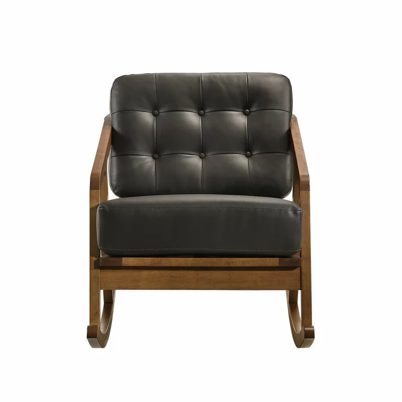 Rocking Chair: Tufted Buttoned Rocking Chair