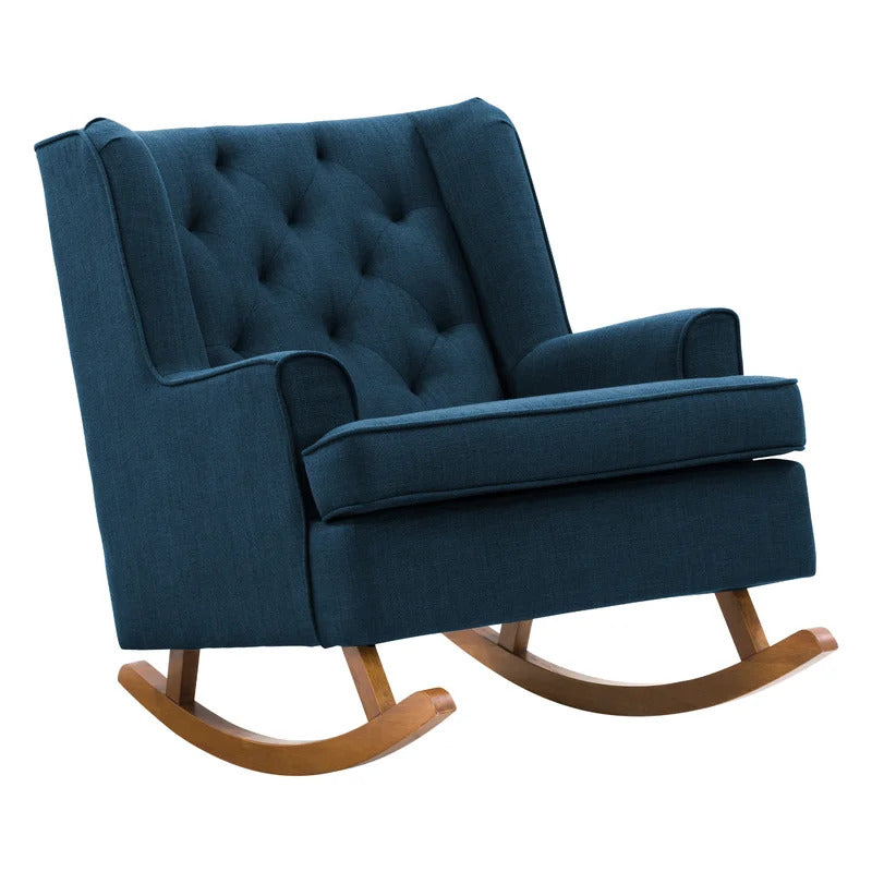 Rocking Chair: Tufted Designed Rocking Chair
