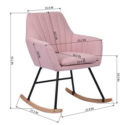 Rocking Chair: Upholstered Seat Rocking Chair