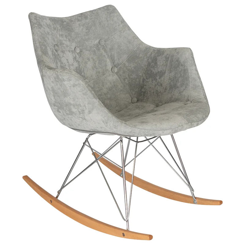 Rocking Chair: Velvet Comfort Rocking Chair