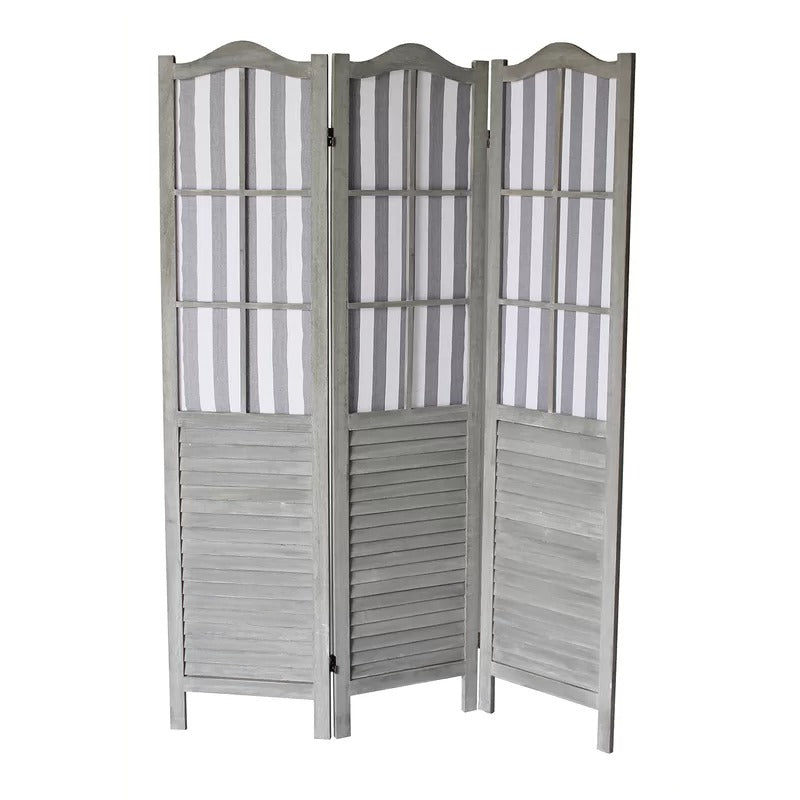 Room Dividers: 50'' W x 70'' H 3 - Panel Wood Folding Room Divider