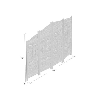 Room Dividers: 80'' W x 72'' H 4 - Panel Folding Room Divider