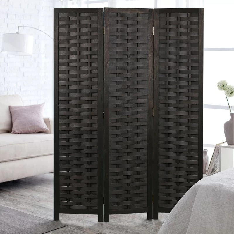 Room Divides: 47.24'' W x 66.93'' H 3 - Panel Solid Wood Folding Room Divider