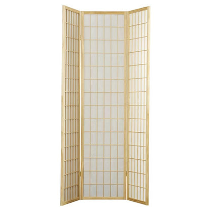 Room Divides: 51'' W x 70'' H 3 - Panel Solid Wood Folding Room Divider