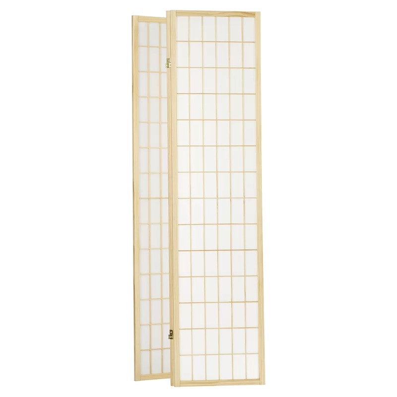 Room Divides: 51'' W x 70'' H 3 - Panel Solid Wood Folding Room Divider