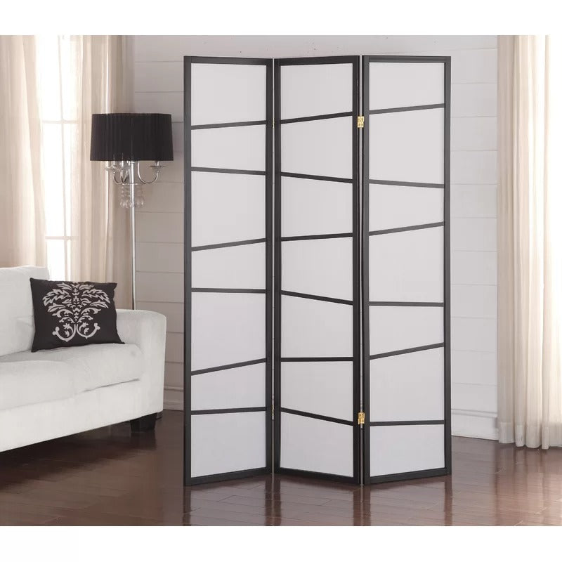 Room Divides: 51'' W x 71'' H 3 - Panel Solid Wood Folding Room Divider