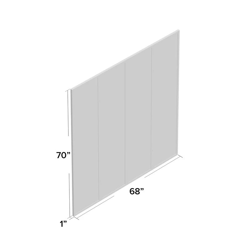 Room Divides: 68'' W x 70'' H 4 - Panel Solid Wood Folding Room Divider