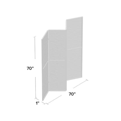 Room Divides: 70'' W x 70'' H 4 - Panel Folding Room Divider