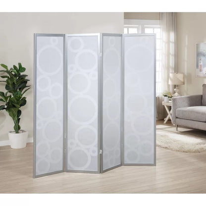 Room Divides: 70'' W x 70'' H 4 - Panel Solid Wood Folding Room Divider