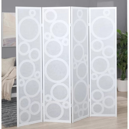 Room Divides: 70'' W x 70'' H 4 - Panel Solid Wood Folding Room Divider