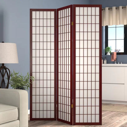 Room Divides: 71'' H Solid Wood Folding Room Divider