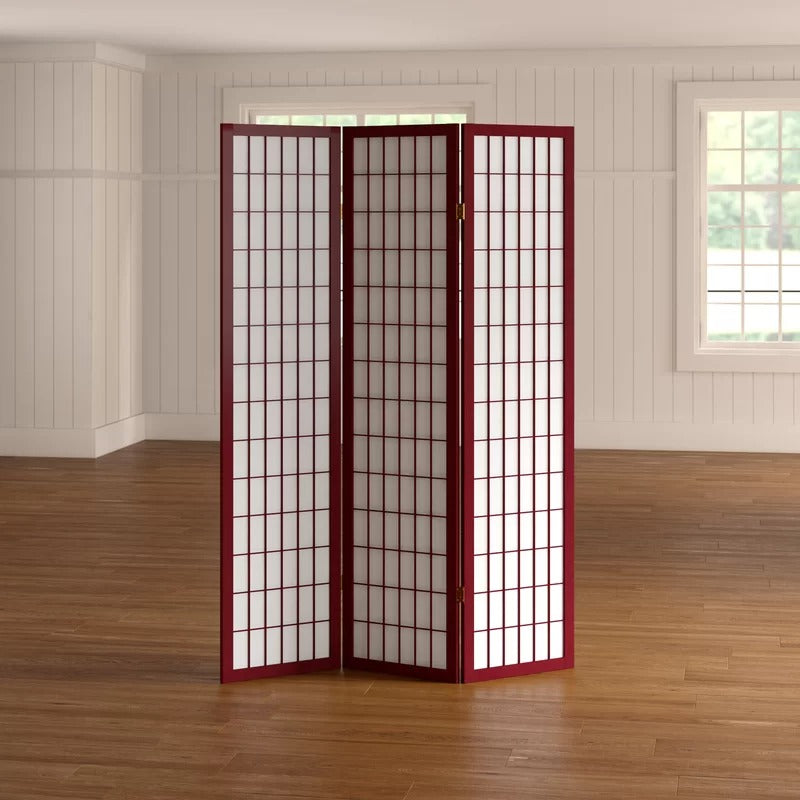 Room Divides: 71'' H Solid Wood Folding Room Divider