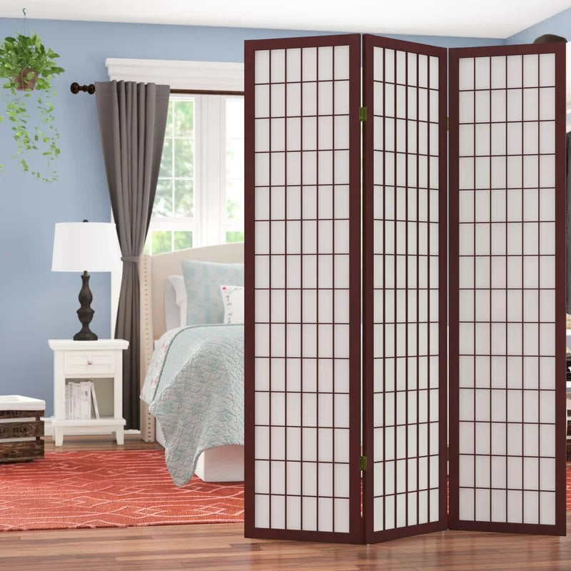 Room Divides: 71'' H Solid Wood Folding Room Divider