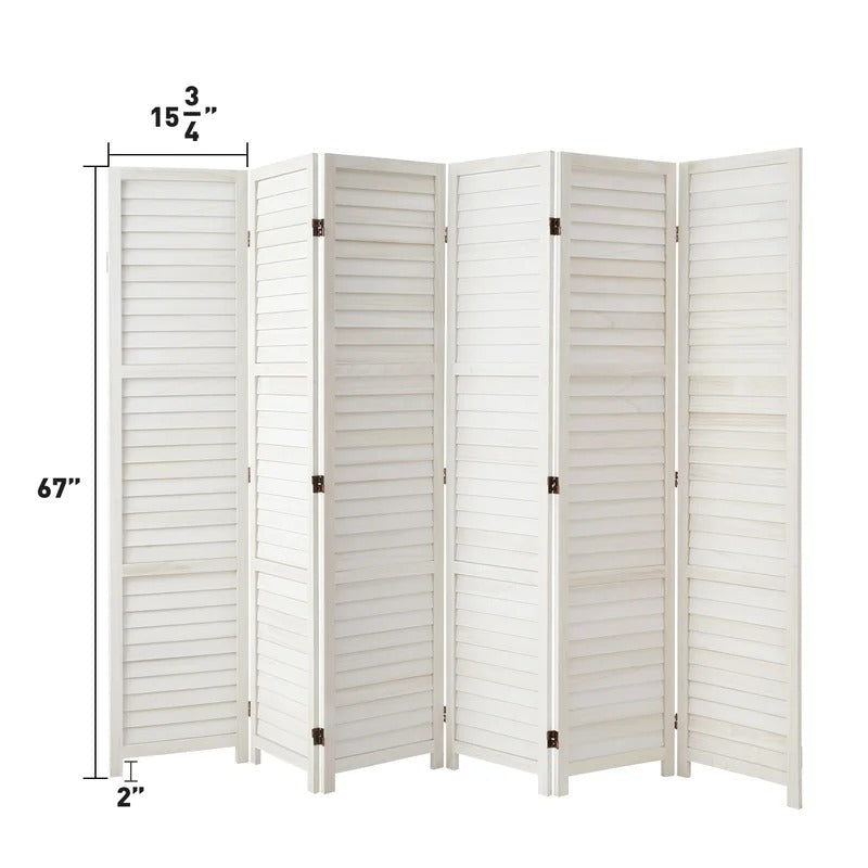 Room Divides: 94.5'' W x 67'' H Folding Room Divider