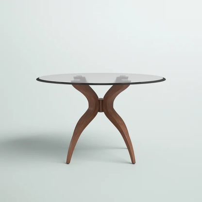 Round Dining Table: 44'' Solid Wood Dining Table