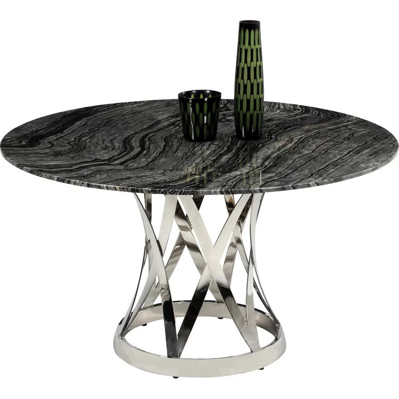 Round Dining Table: 53.15'' Pedestal Dining Table